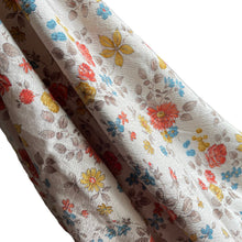 Load image into Gallery viewer, Original 1950's Fine Cotton Floral Print Fabric with Roses - 46" x 60"