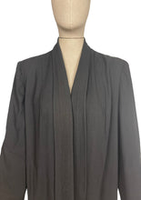 Load image into Gallery viewer, Original Volup 1940's Black Betty Rose Edge to Edge Swing Jacket - Bust 42 44 46