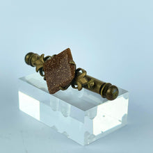 Load image into Gallery viewer, Vintage 1940's 1950's Carved Daffodil Brooch and Clip on Earring Set