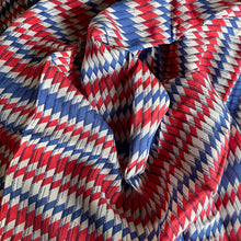 Load image into Gallery viewer, Original 1940's Red, White and Blue Rayon Dressmaking Fabric - 34" x 170"