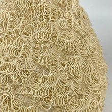 Load image into Gallery viewer, Original 1950’s Hat in Cream with Satin Edging and Soft Green Velvet Bow Trim *