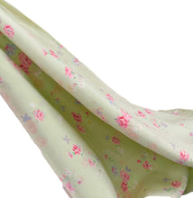 Load image into Gallery viewer, 1940's Apple Green Crepe Dressmaking Fabric for Underwear or Nightwear - 35" x 64" - No.11