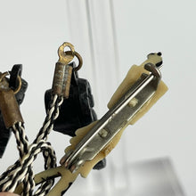 Load image into Gallery viewer, Vintage 1930's or 1940's Black Boots and Riding Crop Plastic Brooch