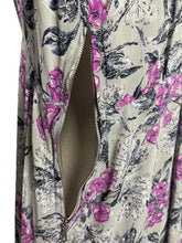 Load image into Gallery viewer, Original 1940's Volup Grey and Pink Floral Day Dress - Bust 40 42 *