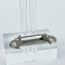 Load image into Gallery viewer, Original 1930's Pot Metal and Clear Paste Art Deco Brooch