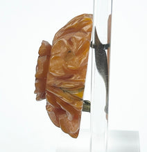 Load image into Gallery viewer, Original 1940's Carved Bakelite Flower Cluster Brooch in Brown