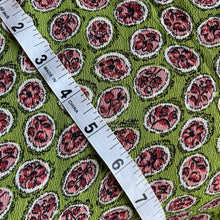 Load image into Gallery viewer, Original 1930’s 1940’s Green, Pink and White Crepe Dressmaking Fabric - Selling By The Metre