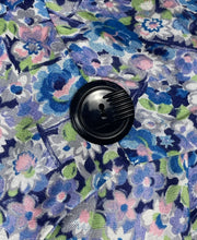 Load image into Gallery viewer, Reproduction 1940's Belted Day Dress Made from 1940's French Floral Rayon Fabric - Bust 40 *