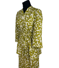 Load image into Gallery viewer, Original Late 1940’s Early 1950’s Two Steeples Moyashel Linen Belted Suit in Green and White - Bust 32 33 *