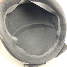 Load image into Gallery viewer, Original 1950's Classic Black Fur Felt Hat with Teeny Paste Trim - Smart Little Piece