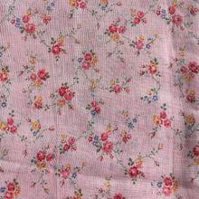 Load image into Gallery viewer, Original 1930's 1940's Cotton Voile in Pink with Charming Floral Roses Print - 38" x 62"