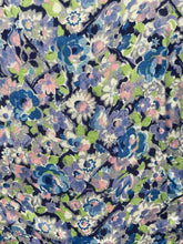 Load image into Gallery viewer, Reproduction 1940's Belted Day Dress Made from 1940's French Floral Rayon Fabric - Bust 40 *