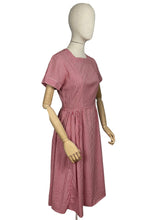 Load image into Gallery viewer, Original 1950's Harrods Red and White Gingham Dress with Pockets - Bust 36