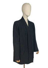 Load image into Gallery viewer, Original Volup 1940's Black Betty Rose Edge to Edge Swing Jacket - Bust 42 44 46