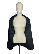 Load image into Gallery viewer, Original Volup 1940's Black Betty Rose Edge to Edge Swing Jacket - Bust 42 44 46