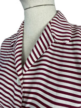 Load image into Gallery viewer, Original 1940’s CC41 Burgundy and White Floppy Cotton Day Dress with Pockets - Bust 36