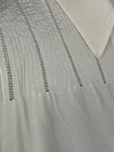 Load image into Gallery viewer, Original 1930's Swedish Made Natural Silk Blouse with Faggoting and Pintucks - Bust 34 36