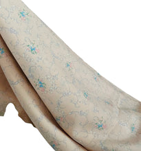 Load image into Gallery viewer, 1940's Dressmaking Fabric for Underwear or Nightwear - Pink Base with Ribbons and Floral Print in White, Pink and Blue - 36" x 130" - No.18