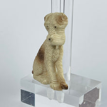 Load image into Gallery viewer, Original 1940's Cream and Brown Dog with Blue and Gold Collar