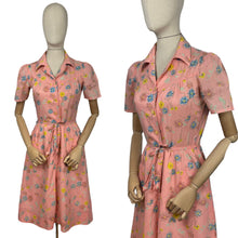 Load image into Gallery viewer, Original 1970’s Does 1940’s Floral Belted Day Dress - Bust 34
