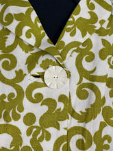 Load image into Gallery viewer, Original Late 1940’s Early 1950’s Two Steeples Moyashel Linen Belted Suit in Green and White - Bust 32 33 *
