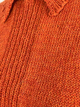 Load image into Gallery viewer, Reproduction 1940's Wartime Jumper with Neat Collar in Rust - Bust 38 40 42