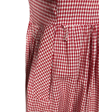 Load image into Gallery viewer, Original 1950's Harrods Red and White Gingham Dress with Pockets - Bust 36