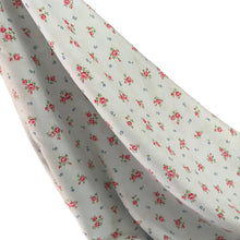 Load image into Gallery viewer, 1940's Dressmaking Fabric for Nightwear or Underwear - Pale Blue With Dark Pink and Periwinkle Blue Floral Print - 20" x 85" - No.7