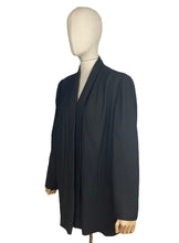Load image into Gallery viewer, Original Volup 1940's Black Betty Rose Edge to Edge Swing Jacket - Bust 42 44 46