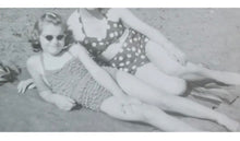 Load image into Gallery viewer, Original 1940's Blue and White Polka Dot Belted Dress and Matching Shorts and Top Playsuit - Bust 34 *
