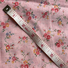 Load image into Gallery viewer, Original 1930's 1940's Cotton Voile in Pink with Charming Floral Roses Print - 38" x 62"