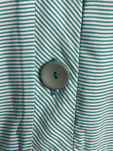 Load image into Gallery viewer, Original 1950's St Michael Floppy Cotton Day Dress in White and Green - Bust 38 40