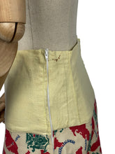Load image into Gallery viewer, Original 1940’s Novelty Print Summer Linen Suit Featuring the Island of Jamaica - Bust 36 38