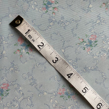 Load image into Gallery viewer, 1940's Dressmaking Fabric for Underwear or Nightwear - Blue Base with Ribbons and Floral Print in White, Pink and Blue - 36" x 130" - No.17