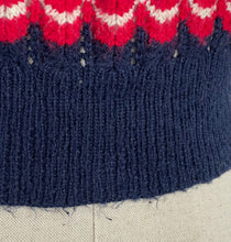 Load image into Gallery viewer, Reproduction 1940's Victory Jumper Hand Knitted from a WW2 Pattern by Home Notes - Bust 34 36