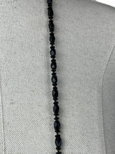 Load image into Gallery viewer, Gorgeous Vintage French Jet Glass Necklace - Shiny Black Glass Beads