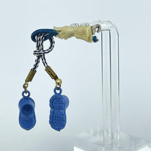 Load image into Gallery viewer, Vintage 1930's or 1940's Blue Boots and Riding Crop Plastic Brooch