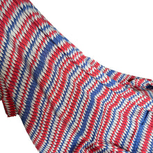 Load image into Gallery viewer, Original 1940's Red, White and Blue Rayon Dressmaking Fabric - 34" x 170"