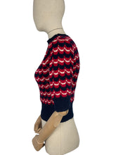 Load image into Gallery viewer, Reproduction 1940's Victory Jumper Hand Knitted from a WW2 Pattern by Home Notes - Bust 34 36