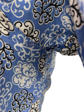 Load image into Gallery viewer, Original 1940's CC41 Heavy Linen Dress in Blue, Black and White - Bust 35 36