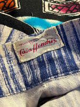Load image into Gallery viewer, Original 1950's Cotton Cara Hendrix Painted Mexican Skirt in Vibrant Aztec Warriors Print - Waist 31 32 33 *