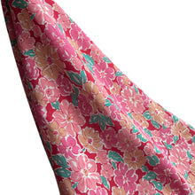 Load image into Gallery viewer, Blouse Length of Pretty Floral Cotton Dressmaking Fabric in Pink, Beige, White and Green - 48" x 32"