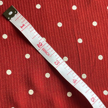 Load image into Gallery viewer, Original 1930's 1940's Rust Red Textured Crepe Dressmaking with Raised White Polka Dot Print - 35" x 160"