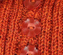 Load image into Gallery viewer, Reproduction 1940's Wartime Jumper with Neat Collar in Rust - Bust 38 40 42