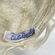 Load image into Gallery viewer, Original 1950's Off-White Nylon Pleated French Hat