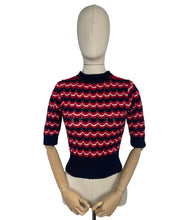 Load image into Gallery viewer, Reproduction 1940's Victory Jumper Hand Knitted from a WW2 Pattern by Home Notes - Bust 34 36
