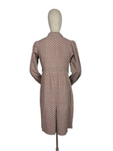 Load image into Gallery viewer, Original 1940's Thick Cotton CC41 Chore Dress in Green, Red and White - Bust 38