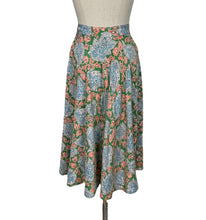 Load image into Gallery viewer, Original CC41 Moygashel Skirt in Green, Coral, Blue and White by St Michael - Waist 25"
