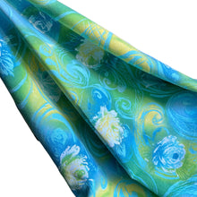 Load image into Gallery viewer, Original 1940's 1950's Full Cotton Feedsack in Yellow, Green and Blue Floral Prints 36" x 42"