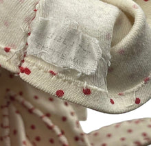 Load image into Gallery viewer, Original 1950’s Empire Made White and Red Polka Dot Ladies Gloves - Size 7.5